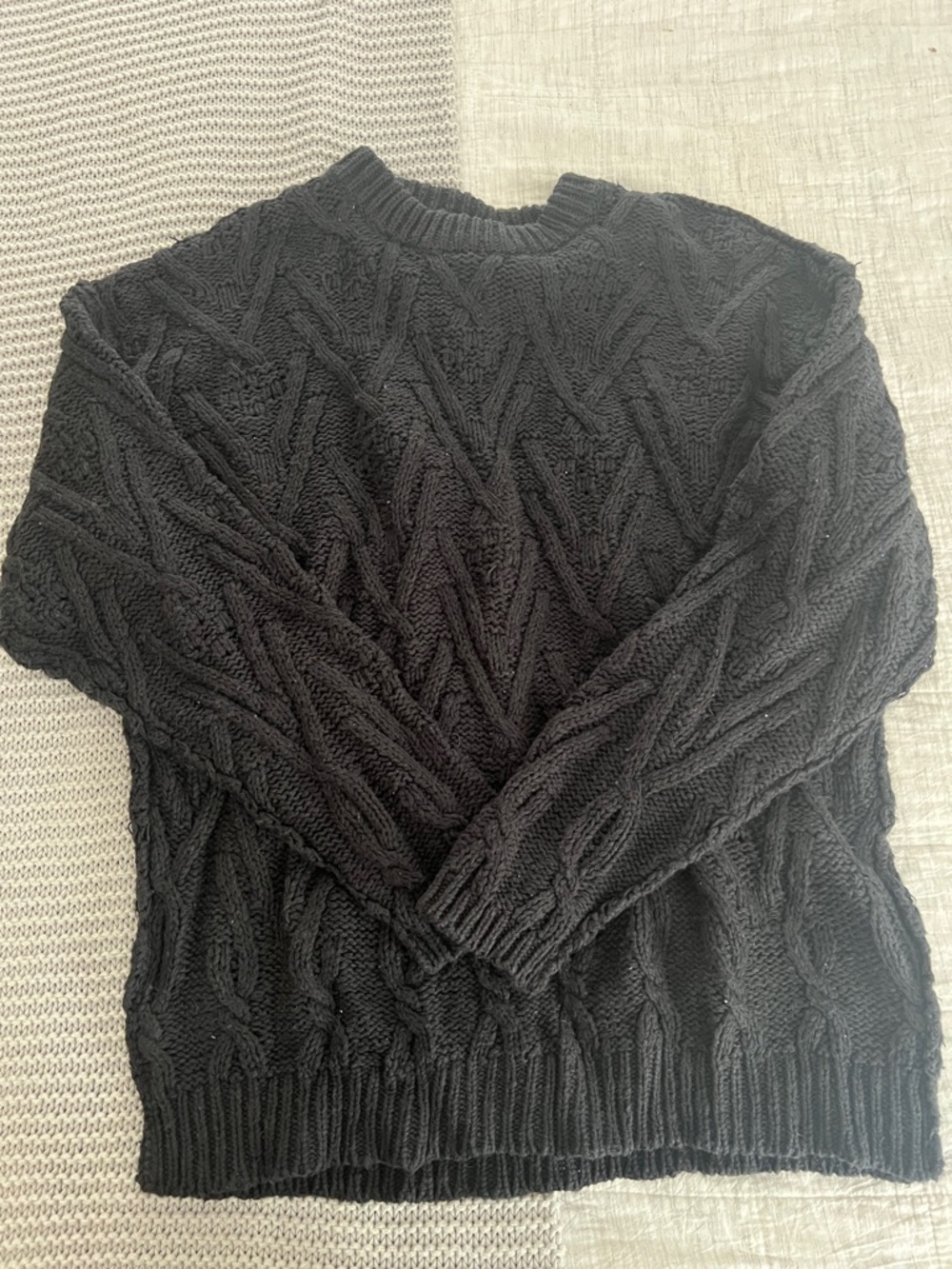 Free People cable knit sweater